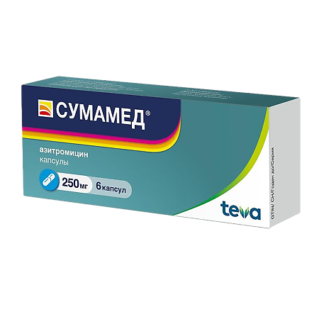 Сумамед капсулы 250мг №6