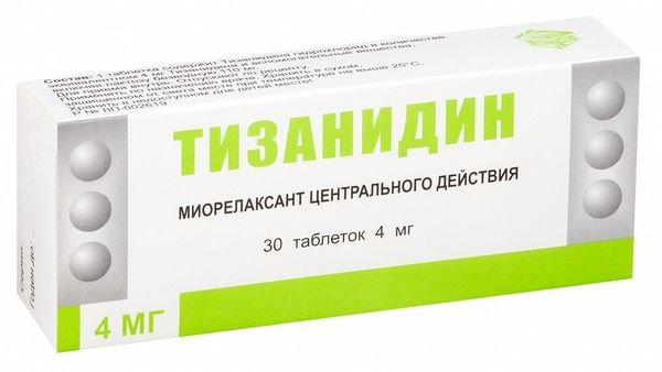 Тизанидин таблетки 4мг №30