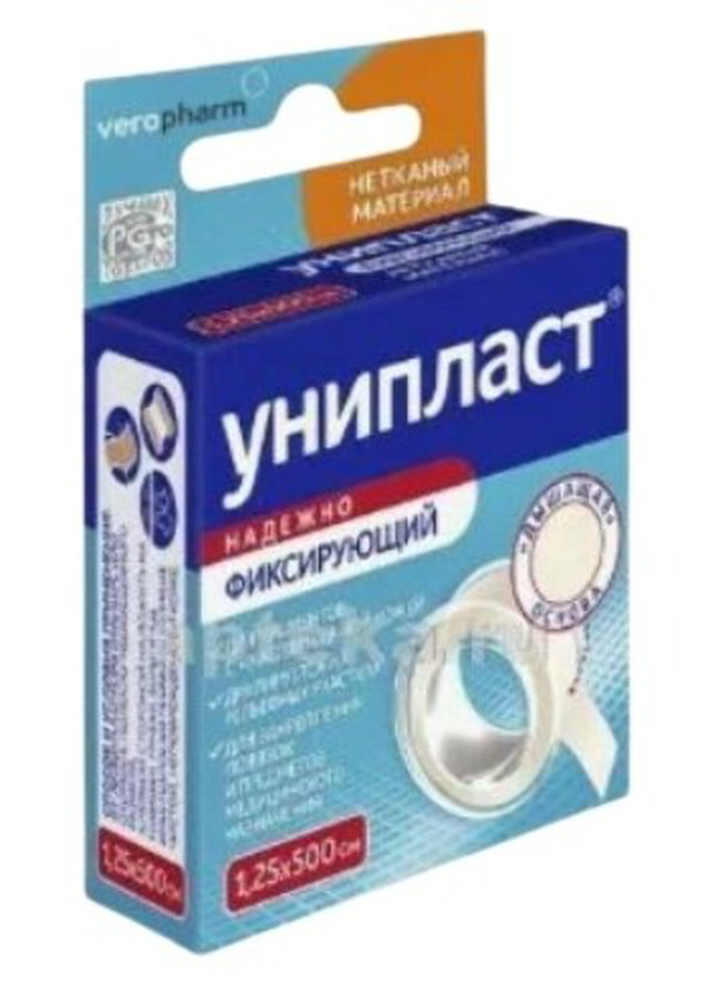 Унипласт лейкопластырь 1,25х500см неткан