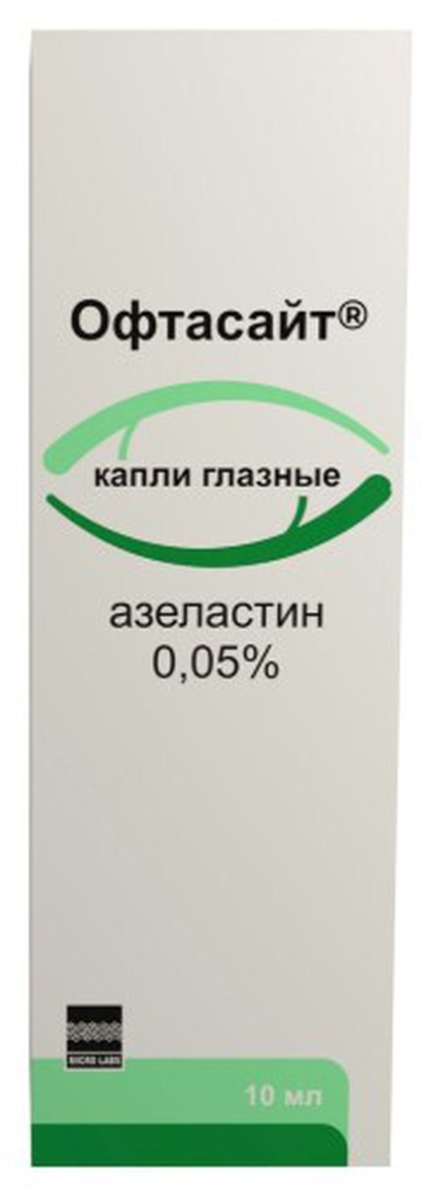Офтасайт капли глазные, 0,05% фл, 10 мл