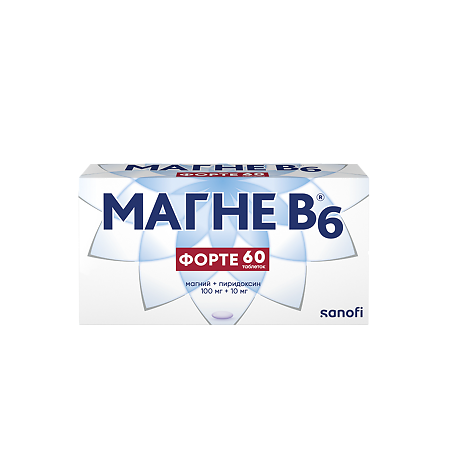 Магне B6 форте тбл п/п/о №60