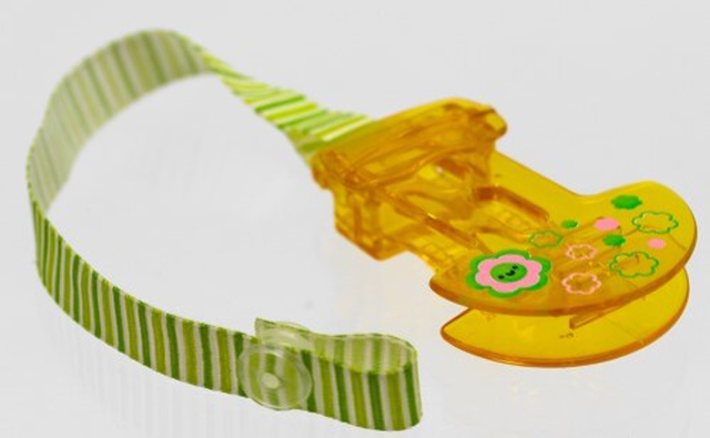 Будь здоров прищепка держатель д/соски пустышки (4001)