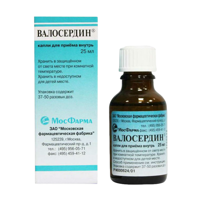 Валосердин капли д/приема внутрь 25мл