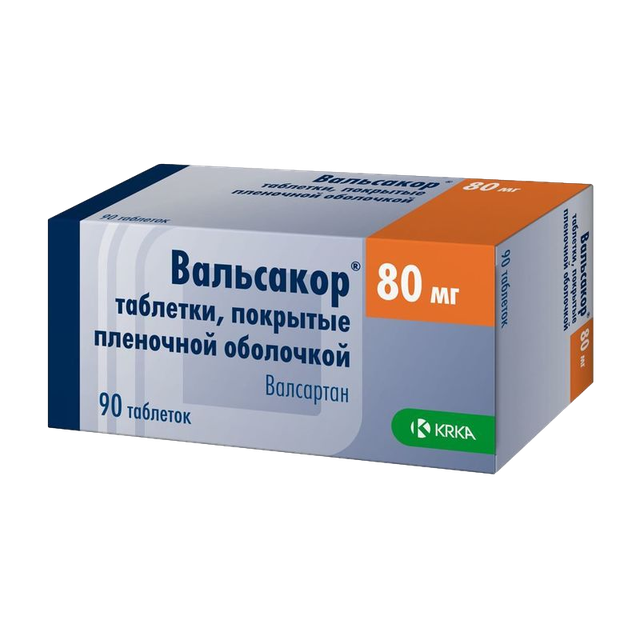 Вальсакор таблетки п/п/о 80мг №90