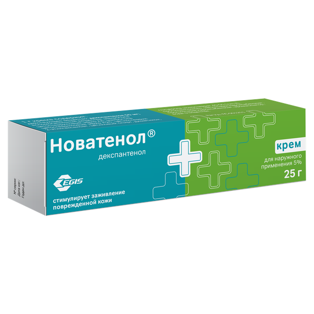 Д-Пантенол Новатенол крем наруж 5% 25г №1