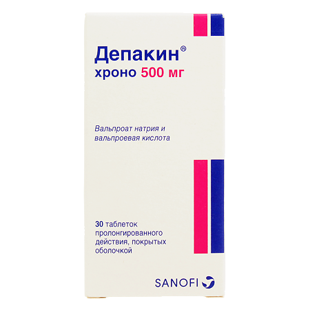 Депакин Хроно таблетки пролонг п/о 500мг №30