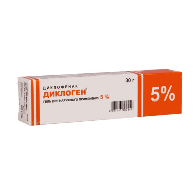 Диклоген гель 5% 30г