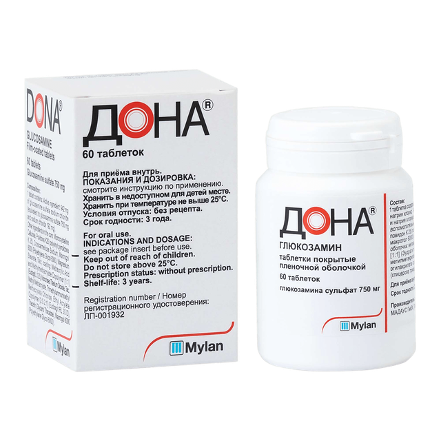 Дона таблетки п/п/о 750мг №60