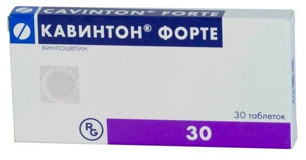 Кавинтон форте таблетки 10мг №30 блист 15*2