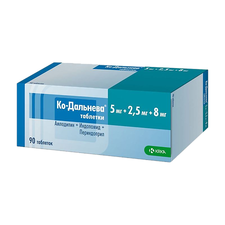 Ко-Дальнева таблетки 5мг+1,25мг+4мг №90