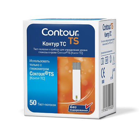 Тест-полоски Контур ТС (Contour TS) №50х2