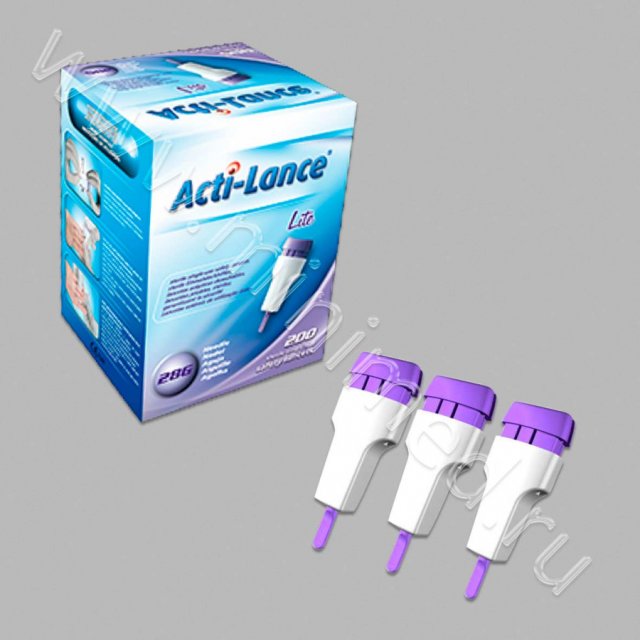 Ланцеты Акти-Ланс Лайт 28G 1,5мм №200