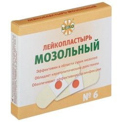Лейко пластырь мозольный 6х7см №6