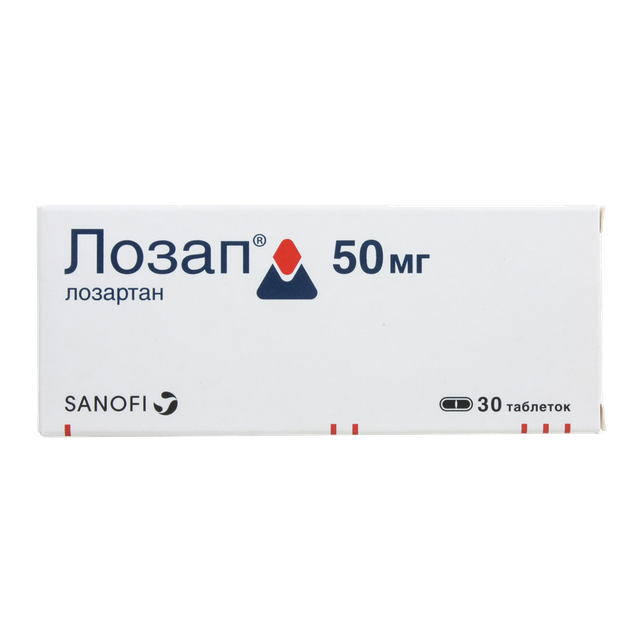 Лозап таблетки п/п/о 50мг №30