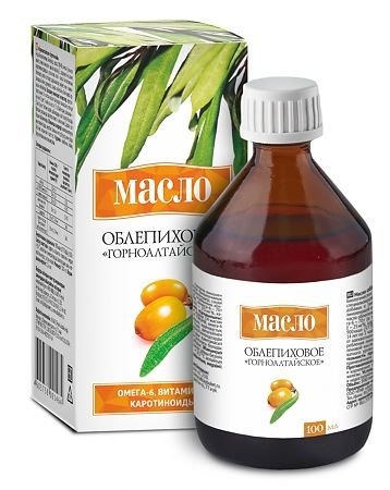 Масло облепиховое Горноалтайское 50мл инд,уп