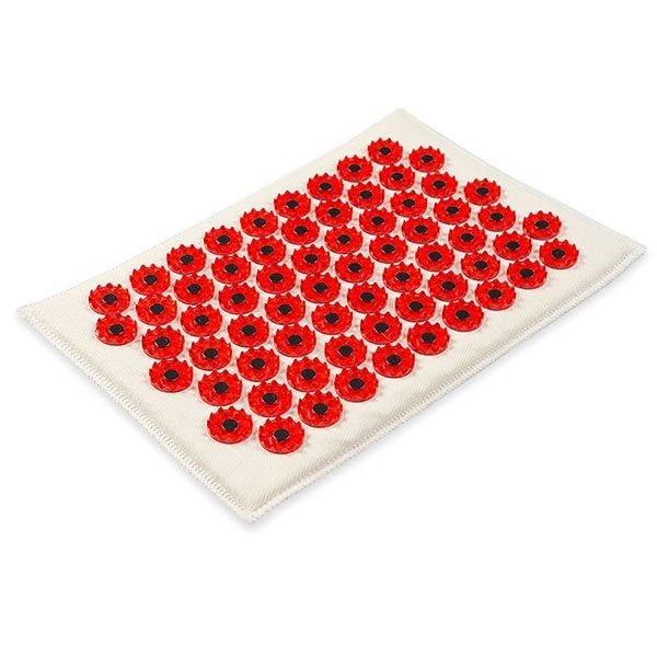 Массажер аппликатор тибет коврик мяг/подл красн 17х28