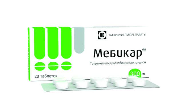 Мебикар таблетки 300мг №20