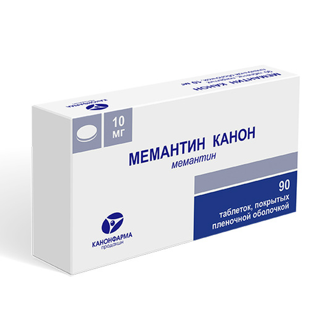 Мемантин Канон таблетки п/п/о 10мг №90 блистер 30*3