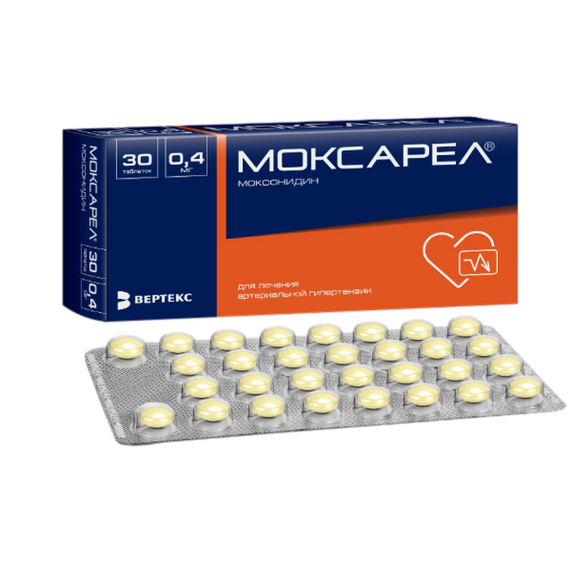 Моксарел таблетки п/п/о 0,4мг №30