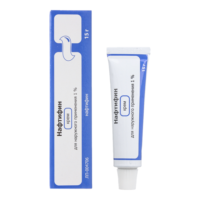 Нафтифин 1% крем для наружного применения 15г туба