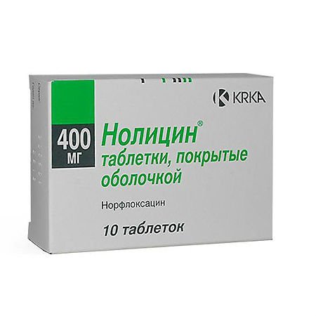 Нолицин таблетки п/п/о 400мг №10