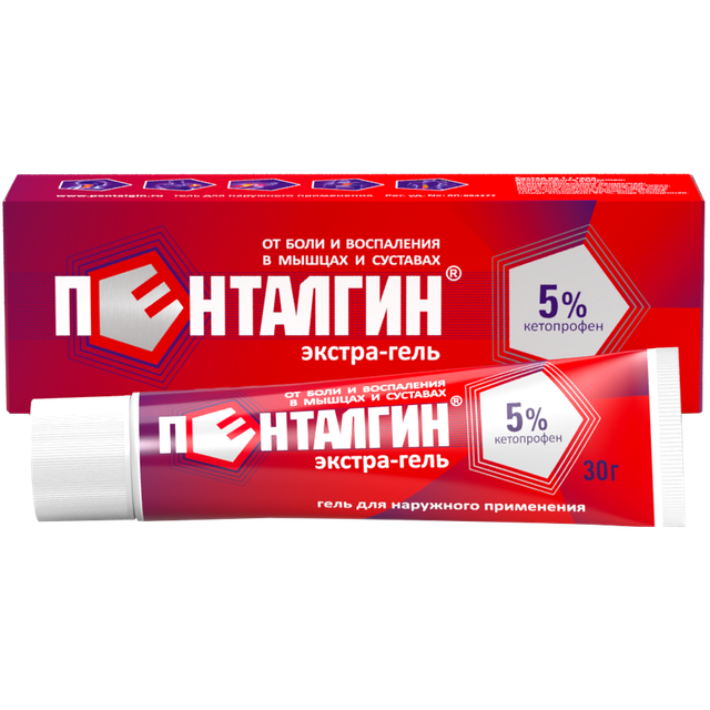 Пенталгин экстра-гель гель наруж 5% 30г
