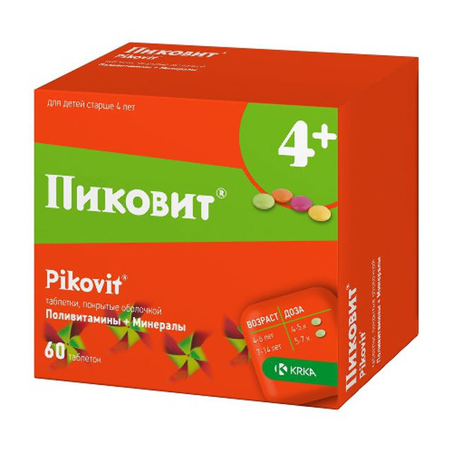 Пиковит таблетки п/о №60