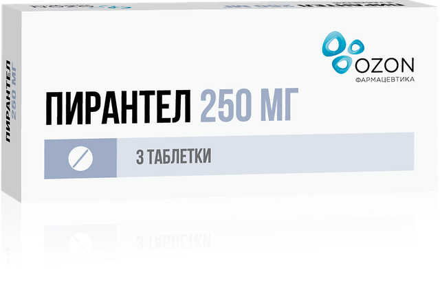 Пирантел таблетки 250мг №3