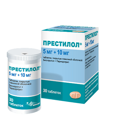 Престилол таб п/п/о 5мг+10мг №30