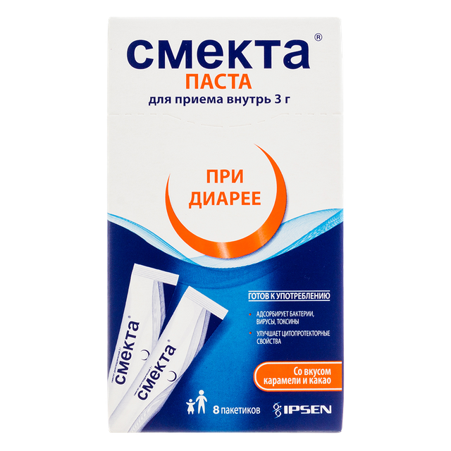 Смекта паста д/приема внутрь Карамель и какао 3г №8